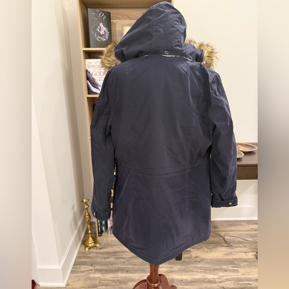 NAUTICA | Winter Navy Sherpa Lined Jacket Large - Picture 3 of 5